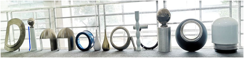 Dinnovation logo is made and decorated by metal spun products Dinnovation logo is made and decorated by metal spun products