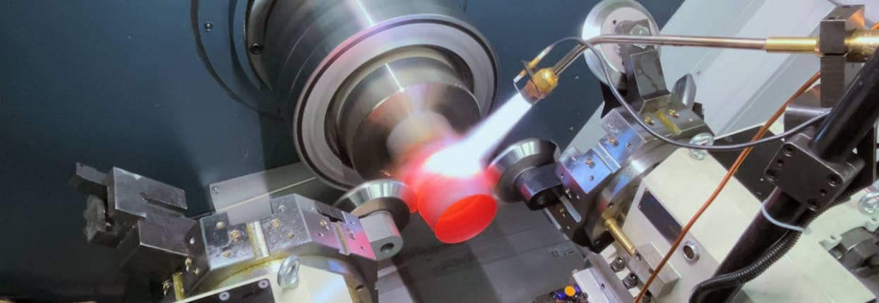 oxygen tanks is made in hydraulic fixture by heating metal spinning oxygen tanks is made in hydraulic fixture by heating metal spinning